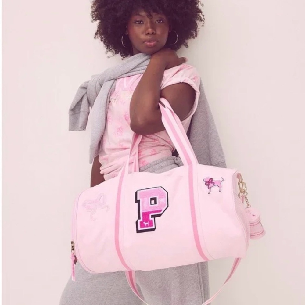 NWT Victoria’s Secret Pink X LoveShack Fancy Duffle Bag